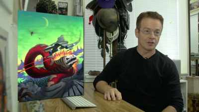 Just because it
fit the composition - Video Game Box Art: The Stories Behind the Covers