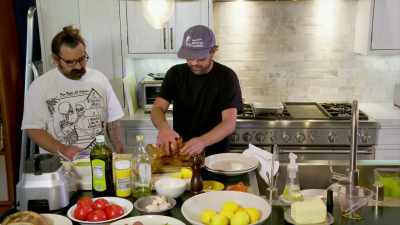 - Just kind of gently pull it off the parchment paper board - Selena + Chef