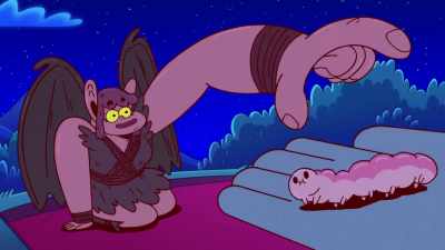 Just lay the grub
flat on your palm - ThunderCats Roar
