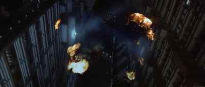 Just like an Academy simulation
right down to the cross fire. - Judge Dredd