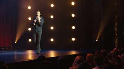 Just like that, you're like...
[munching] - Andrew Santino: Home Field Advantage