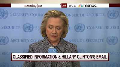 Just look at her pathetic
email server statements. - Trump: The Art of the Insult