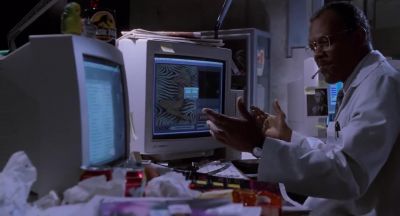 Just look at this work station - Jurassic Park