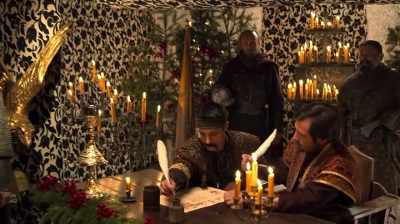 Just before midnight, - A Christmas Prince: The Royal Baby