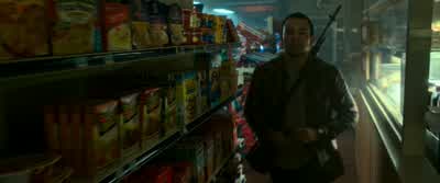 Down. Just point and shoot. Do not shoot me. - The Purge: Election Year