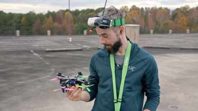 Just power looping,
trying to chase each other - Flowstate: The FPV Drone Documentary