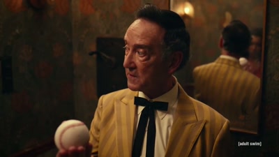 Just put this baseball
on the third stair. - Adult Swim Yule Log