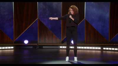 Just remember to flip it around
before you..." - Michelle Wolf: Joke Show