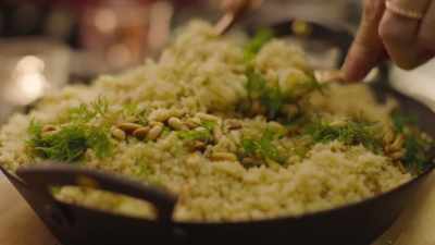 Just before serving
the couscous, - Nigella: At My Table