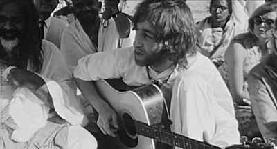 Just sitting there,
muttering some word in a room, - The Beatles and India