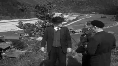 Just stand facing me so
you can see down the hill. - Man on a Tightrope