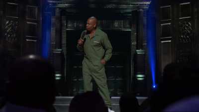 Just stay low and run in a zigzag pattern, - Dave Chappelle: Sticks &amp; Stones