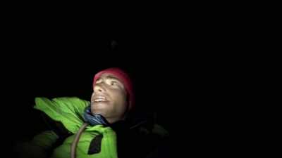 Just after the summit... - Kilian Jornet, Path to Everest