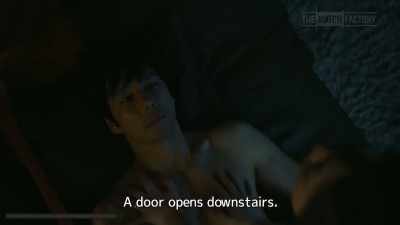 Just then, someone comes home. - Drive My Car