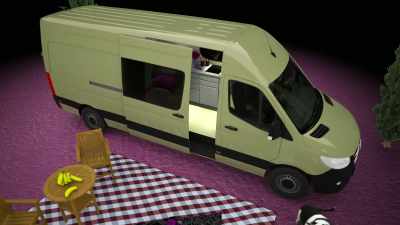 Just because they live in a van
doesn't mean they have to rough it. - How To Build a Sex Room
