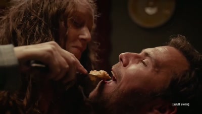 Just try pimento... cheese. - Adult Swim Yule Log