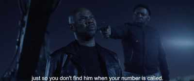 Just so you don't find him when your number is called. - Gereza