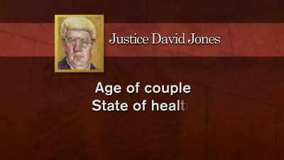 Justice Jones took into
account the couple's ages - The Cult of The Family