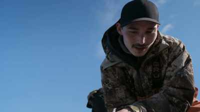 JUSTIN: So right in there,
you can see underneath his - Life Below Zero: First Alaskans