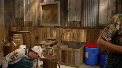 [kacey]  I've got to put
 a jar on the table
 that's not too high proof, - Moonshiners: Master Distiller