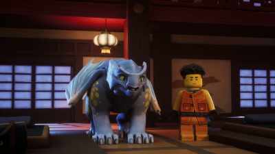 -[Kai] Can you hear me?
-[Riyu grumbles] - LEGO Ninjago: Dragons Rising