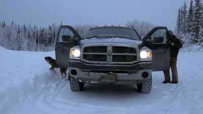 KALEB: Wow, we made it.
Nice and dreary out. - Life Below Zero: Next Generation