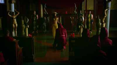 - Kalo, pull down your
hood when you address me. - Shangri-La: Near Extinction