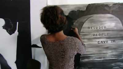 KARA WALKER:
The cut-outs I started doing - Black Art: In the Absence of Light
