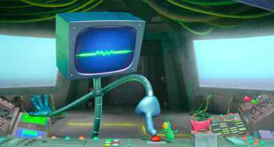 -[Karen] Huh?
-[music distorting] - Plankton: The Movie