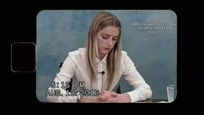 Kate Moss swears on oath
and raises her hand - Johnny vs Amber: The US Trial