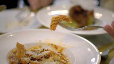 [KATIE] So this is
that honeycomb tripe - Stanley Tucci: Searching for Italy
