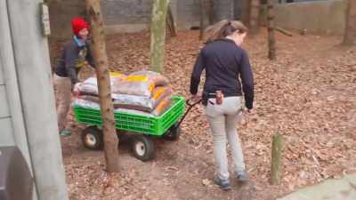 Katrina: Off-roadin'.
Zookeeper life. - Secrets of the Zoo