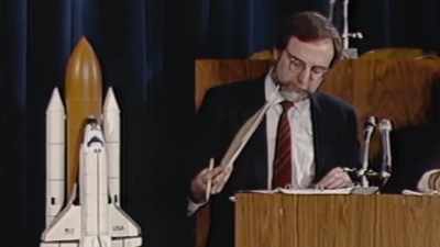 [Keel] Larry Mulloy came up to talk about
the joints for the solid rocket motor. - Challenger: The Final Flight