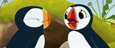 Keep calm. I don't think
Marvin would harm
the Little Egg. - Puffin Rock and the New Friends