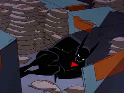 Keep going. I'll take care of them. - Batman Beyond