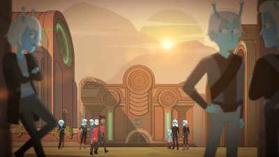 Keep your head down.
Andorians don't mess around. - Star Trek: Lower Decks