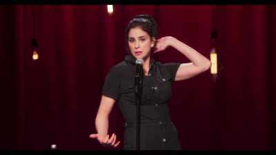 - Keep laughing.
- [audience laughs] - Sarah Silverman: A Speck of Dust