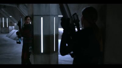 Keep moving! I'll cover you! - The Orville