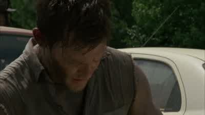 Keep your oily rags off my brother's motorcycle. - The Walking Dead
