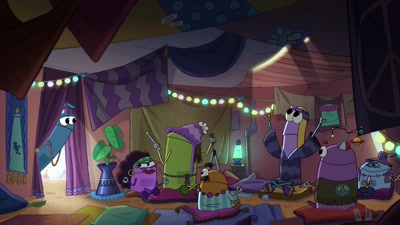 Keep your voice down.
We're trying to transcend. - StoryBots: Answer Time