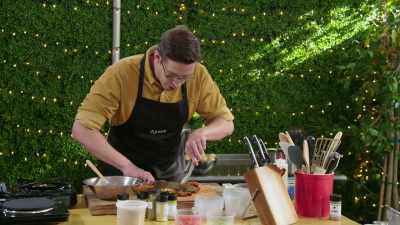 [Keith] I'm just gonna chop it
willy-nilly, - No Recipe Road Trip With the Try Guys