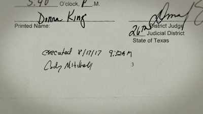 [Keith] The search warrant
affidavit is a 180 from what - Outcry
