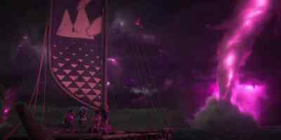 - [Kele] Eat it, Nalo!
- [all cheering] - Moana 2