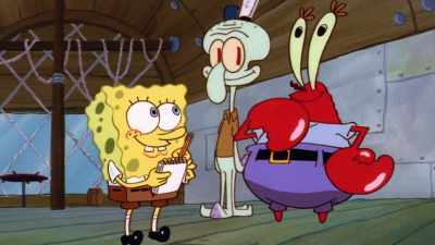 - [Ken] Looking for an excuse - SpongeBob DocuPants