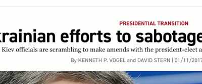 Ken Vogel and David Stern
wrote an article in Politico - Revealing Ukraine