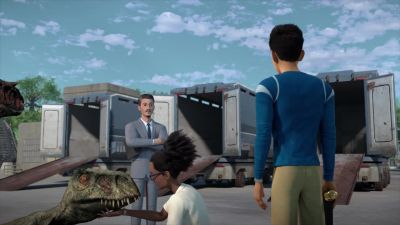 Kenji, did you get the Ethernet connection
working in the penthouse? - Jurassic World: Camp Cretaceous