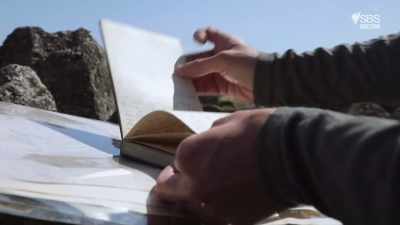 Kenneth Steer filled his notebooks - Scotland from the Sky
