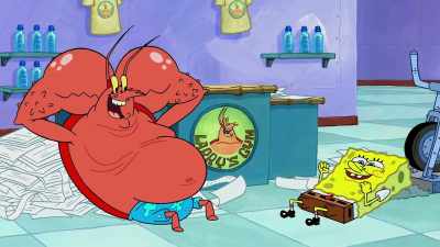 - [Kent] With his pathway
to glory now clear, - SpongeBob DocuPants