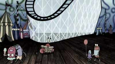 - [Kent] With Sheldon
Plankton by his side, - SpongeBob DocuPants