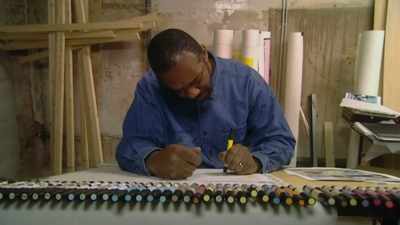 KERRY JAMES MARSHALL:
When I was
in junior high school, - Black Art: In the Absence of Light